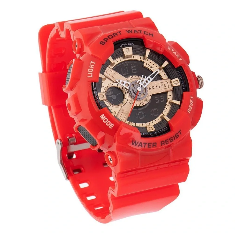 Activa Pixel‎ X Invicta digital tactical Men’s watch 50 MM Red iron ACW499-004
